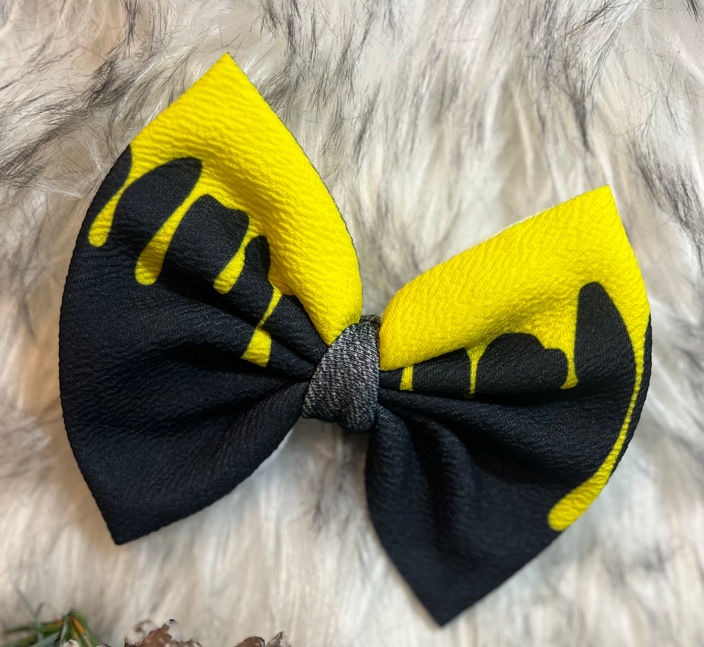 Black & Yellow bow(clip)